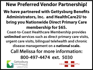 Preferred Vendor: Gettysburg Benefits Administration Inc